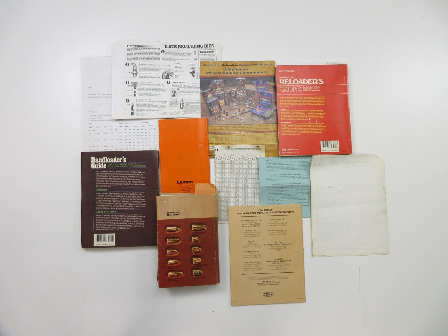 E Loading Book ASSORTED RELOADING BOOK / MANUAL LOT
