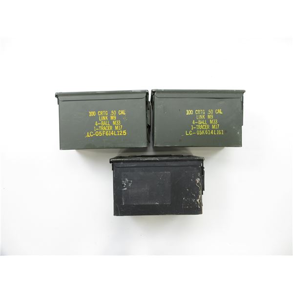 ASSORTED METAL AMMO TIN LOT