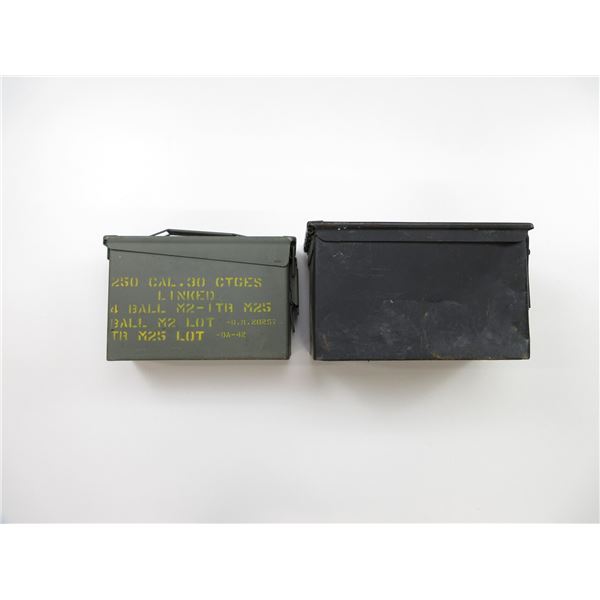 ASSORTED METAL AMMO TIN LOT