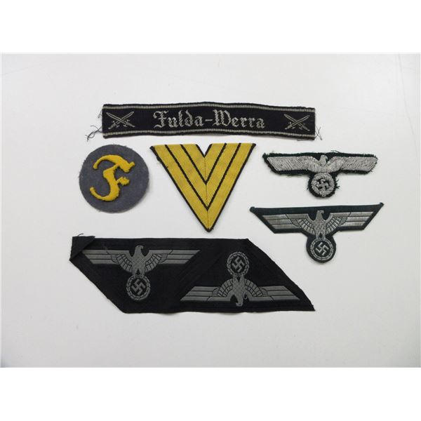 WWII GERMAN CLOTH BADGES LOT
