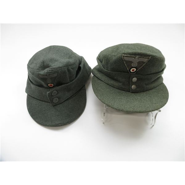 WWII GERMAN M44 FIELD CAP LOT