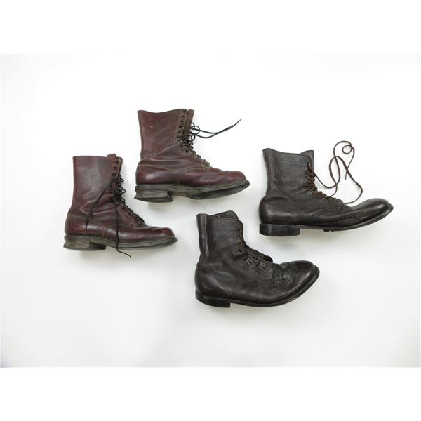 UNKNOWN MILITARY COMBAT BOOTS LOT