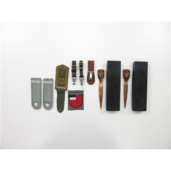 ASSORTED MILITARIA / SERVICE RIFLE LOT