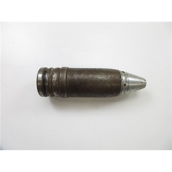WWII GERMAN 3.7CM PROJECTILE INERT