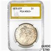 Image 1 : 1878 8TF Morgan Silver Dollar PGA MS63+