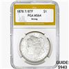 Image 1 : 1878 7/8TF Morgan Silver Dollar PGA MS64 Strong