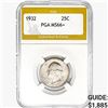 Image 1 : 1932 Washington Silver Quarter PGA MS66+