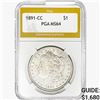 1891-CC Morgan Silver Dollar PGA MS64