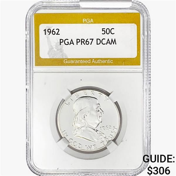1962 Franklin Half Dollar PGA PR67 DCAM