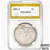 1891-S Morgan Silver Dollar PGA MS64