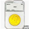 1887-S $20 Gold Double Eagle PCI MS63