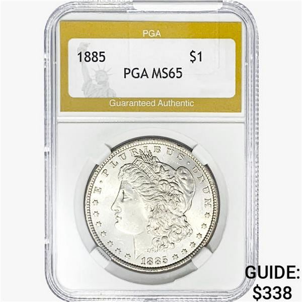 1885 Morgan Silver Dollar PGA MS65