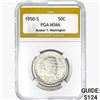 Image 1 : 1950-S Booker T Half Dollar PGA MS66