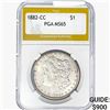 Image 1 : 1882-CC Morgan Silver Dollar PGA MS65