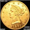 Image 1 : 1891-CC $10 Gold Eagle CHOICE BU