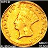 Image 1 : 1859-D Rare Gold Dollar HIGH GRADE