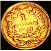 Image 2 : 1857-C Rare Gold Dollar CLOSELY UNCIRCULATED