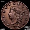 Image 1 : 1824 Coronet Head Cent CLOSELY UNCIRCULATED