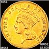 Image 1 : 1855 $3 Gold Piece UNCIRCULATED