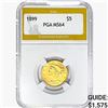 Image 1 : 1899 $5 Gold Half Eagle PGA MS64