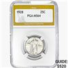 Image 1 : 1928 Standing Liberty Quarter PGA MS64