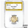 Image 1 : 1913-D Buffalo Nickel PGA MS64 Type 2