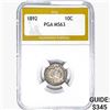 Image 1 : 1892 Barber Dime PGA MS63