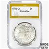 Image 1 : 1882-CC Morgan Silver Dollar PGA MS64