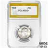Image 1 : 1935 Washington Silver Quarter PGA MS65+