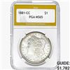Image 1 : 1881-CC Morgan Silver Dollar PGA MS65