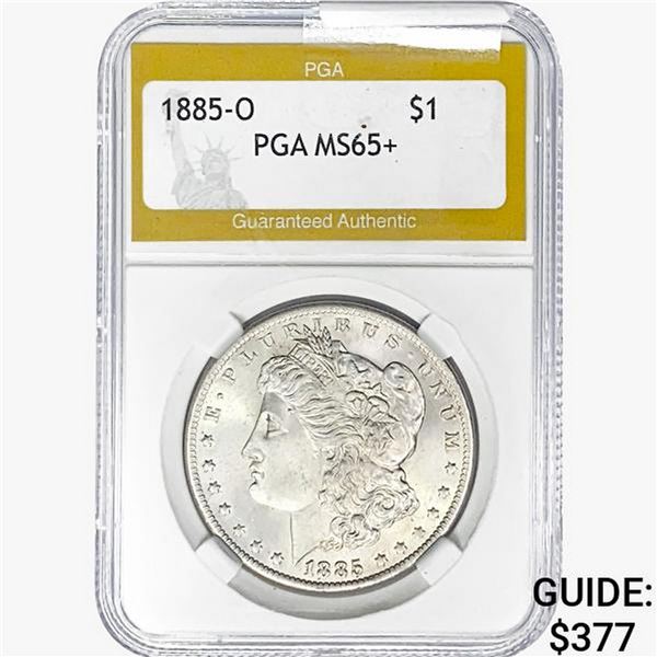 1885-O Morgan Silver Dollar PGA MS65+