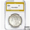 Image 1 : 1880 Morgan Silver Dollar PGA MS65+