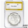 Image 1 : 1887 Morgan Silver Dollar PGA MS64