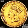 Image 1 : 1863 Rare Gold Dollar