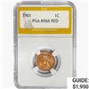 Image 1 : 1901 Indian Head Cent PGA MS66 RED