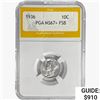 Image 1 : 1936 Mercury Silver Dime PGA MS67+ FSB