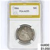 1866 Seated Liberty Half Dollar PGA AU55