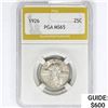 Image 1 : 1926 Standing Liberty Quarter PGA MS65