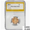 Image 1 : 1904 Indian Head Cent PGA MS65 RED
