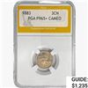 Image 1 : 1883 Morgan Silver Three Cent PGA PR65+ CAMEO