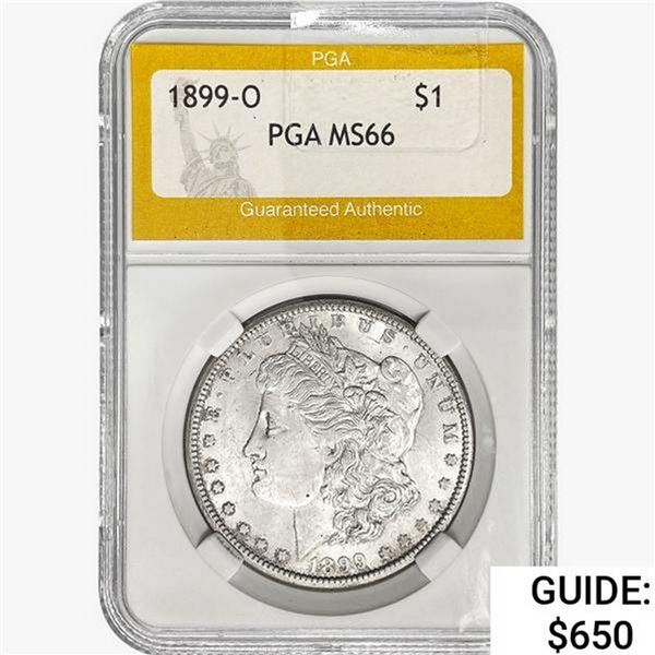 1899-O Morgan Silver Dollar PGA MS66
