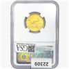 Image 2 : 2020 $10 1/4oz. Gold Eagle NGC MS70 FDI Signed Moy