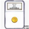 Image 1 : 1893 $2.50 Gold Quarter Eagle NGC MS63