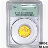 Image 1 : 1901 $5 Gold Half Eagle PCGS MS62