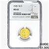 Image 1 : 1928 $2.50 Gold Quarter Eagle NGC MS62