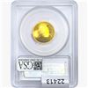 Image 2 : 2014-W .2419oz. Gold $5 Baseball HoF PCGS MS70
