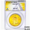 Image 1 : 1924 $20 Gold Double Eagle ANACS MS64