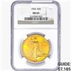 Image 1 : 1924 $20 Gold Double Eagle NGC MS65