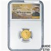 Image 1 : 2015 $5 1/10oz. Gold Eagle Wide Reeds NGC MS70 FR