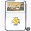Image 1 : 2015 $5 1/10oz. Gold Eagle Wide Reeds NGC MS70 FR